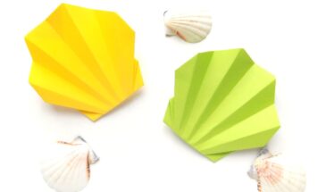 Как сделать ракушку из бумаги в технике оригами