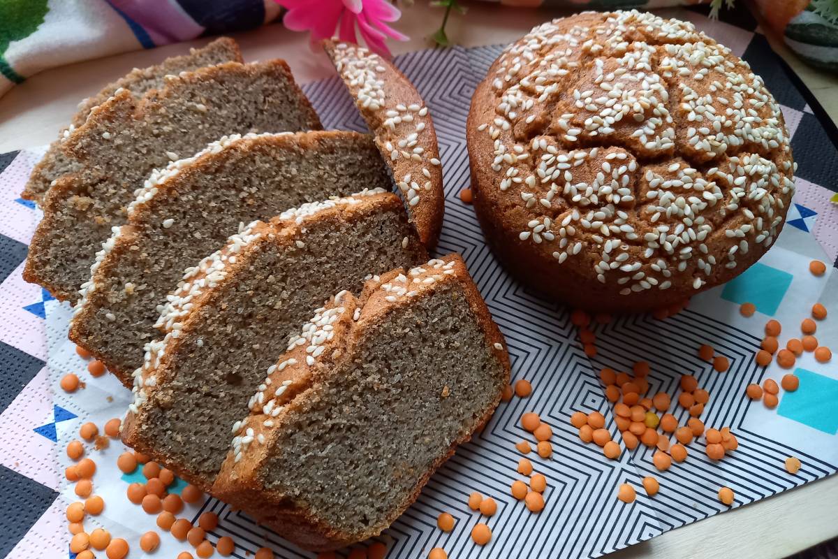 Хлеб из чечевицы (рецепт без дрожжей)